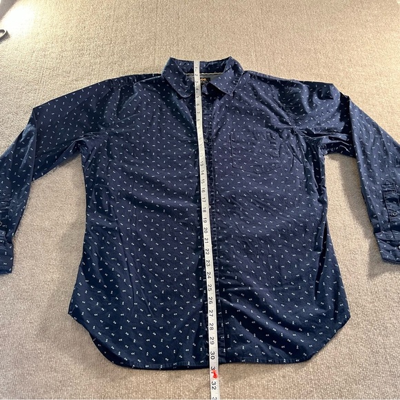 Lee Men's Navy Blue Patterned Shirt - Picture 2 of 4